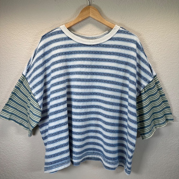 NEW Free People We The Free Cropped Boxy Tee Womens Size XL Beachy Casual - Picture 13 of 14